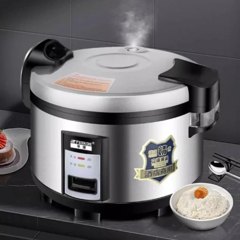 جهاز طبخ الأرز 10 لتر سعة كبيرة 8-20 أ 30 شخص جهاز طبخ الأرز مقصف فندق لوحة تسخين سميكة خاصة تجارية جديدة