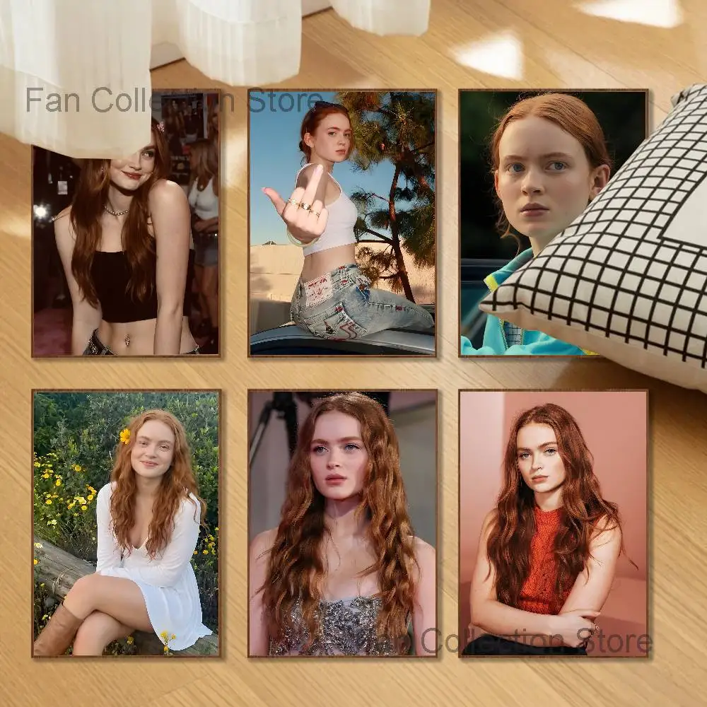 Max S-Sadie Sink Poster Prints Wall Art Picture Painting Gift Living Room Restaurant Bar Large Dec Sticker