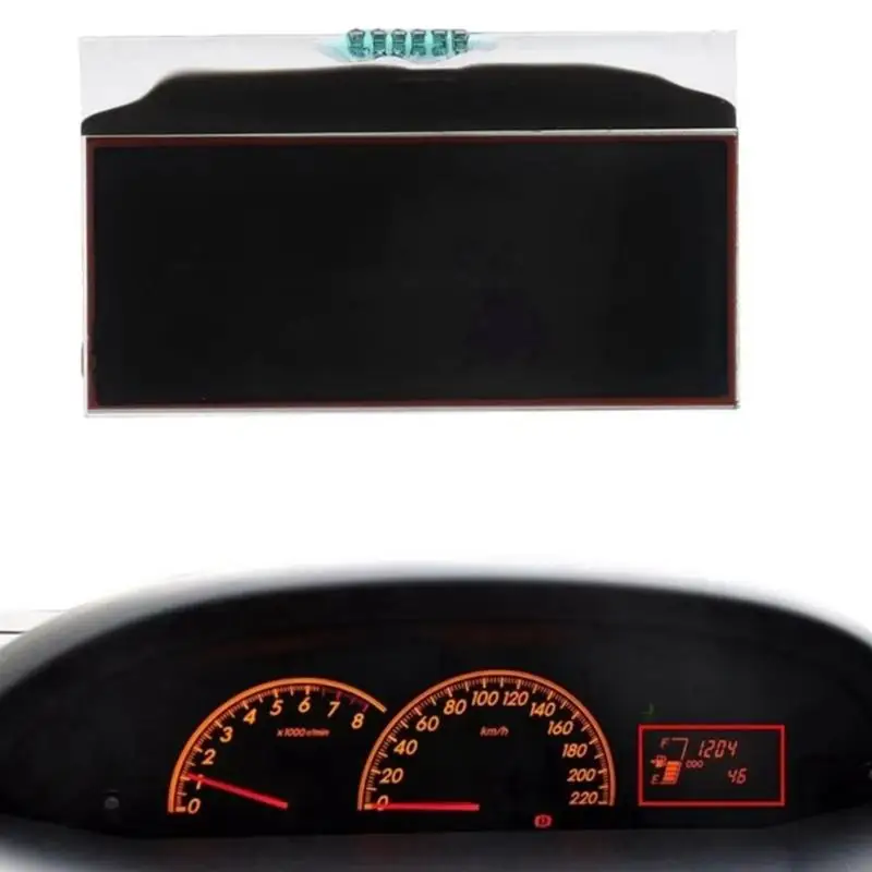 Instrument Cluster LCD Screen with 9-16.8 V Operating Plastic and Glass Display Panel with Visible Pin Row for X37F