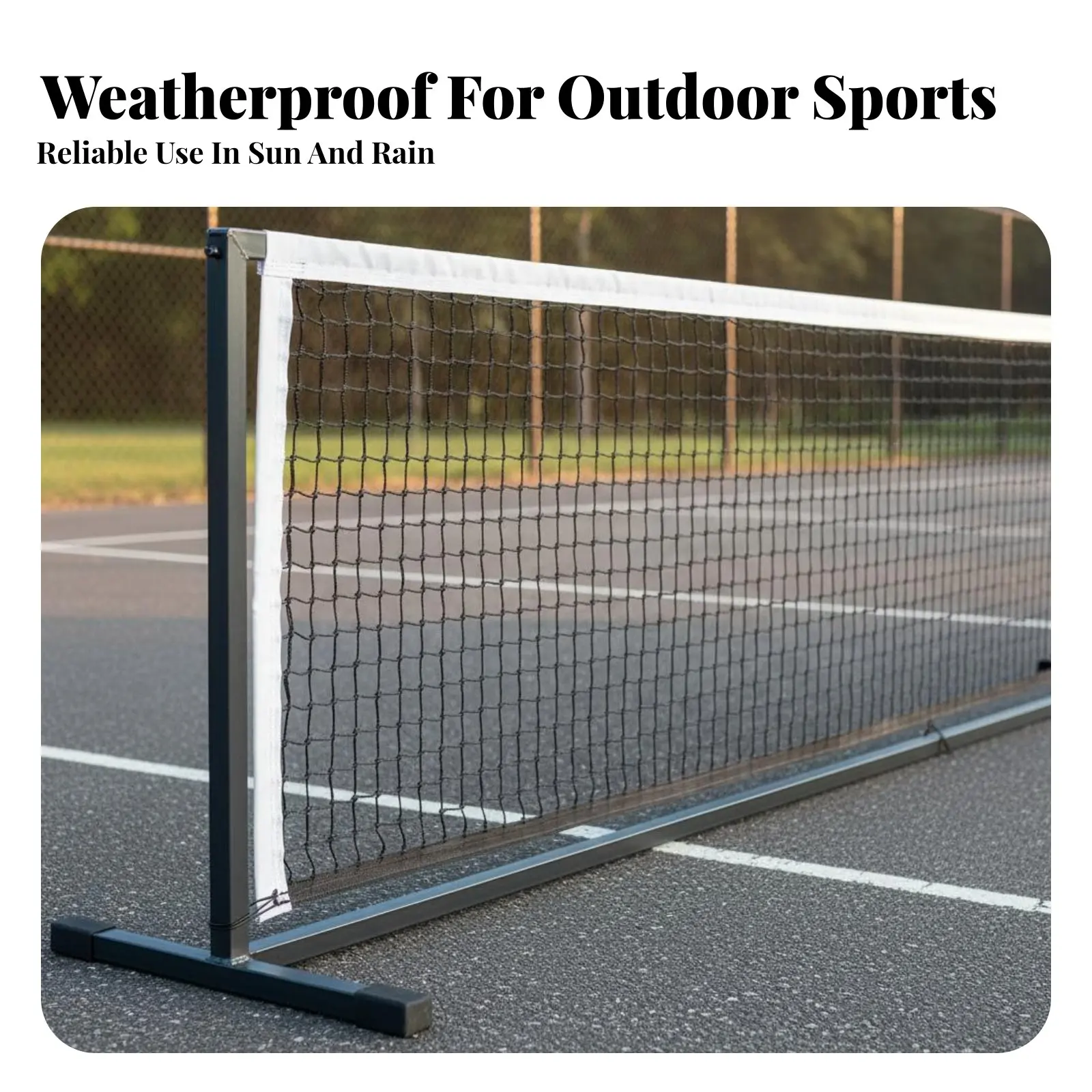 

Pickleball Replacement Net Standard Size Pickleball Net Easy Installation Athletic Gear for Outdoor, Backyard, Driveway