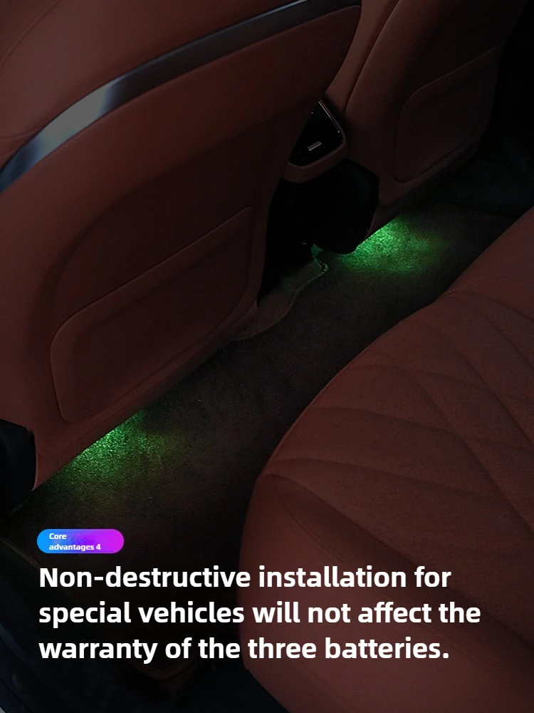 For Changan Deepal S7/S07 Car Dashboard Ambient Light Welcome Foot Socket Lights Central Control Atmosphere Lamp Accessories