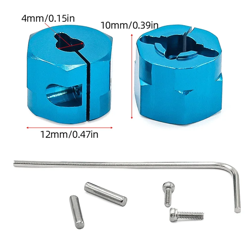 A45F-RC Kit di legame in lega di alluminio esagonale per aggiornamento auto per accessori per auto RC serie 1/10 TAMIYA WR/GF/G6
