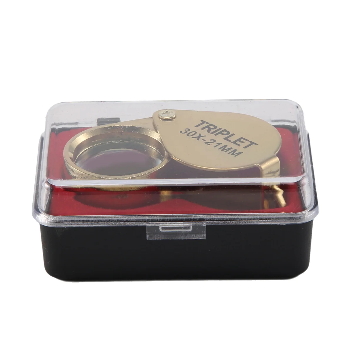 Portable 30X Power 21Mm Jewelers Magnifier Foldable Gold Eye Loupe Jewelry Store Magnifying Glass