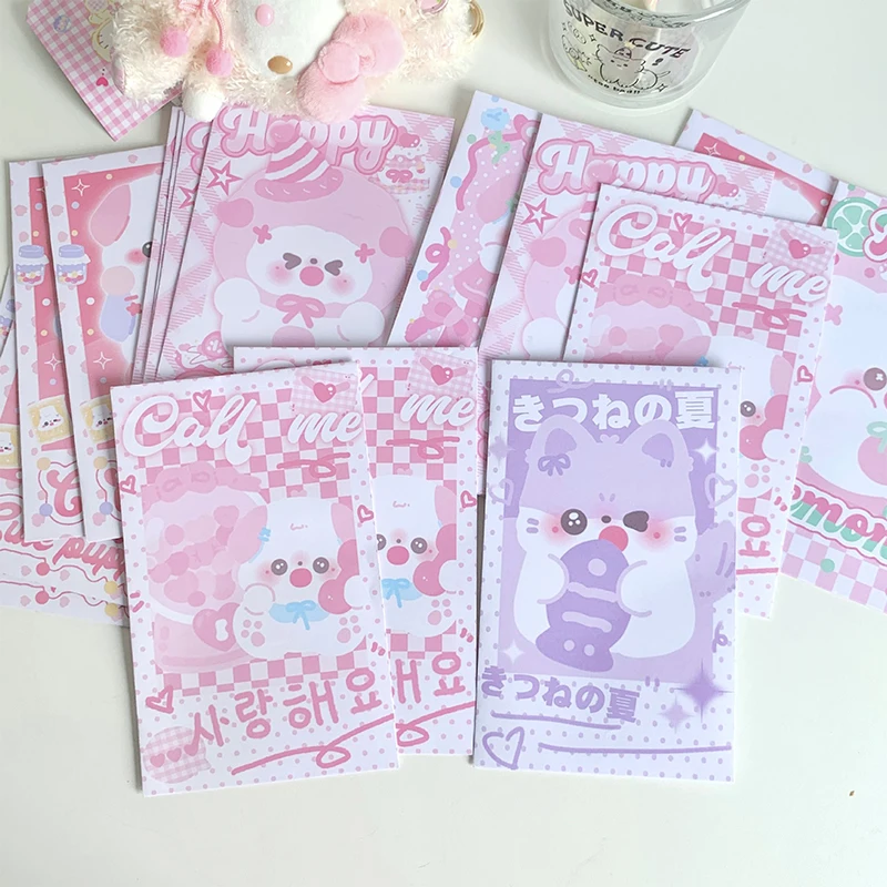 10pcs Cute Puppy 3 Inch Photocard Protection Bag Mini Paper Bag Candy Biscuit Gift Wrapping Baked Goods Jewellery Bag