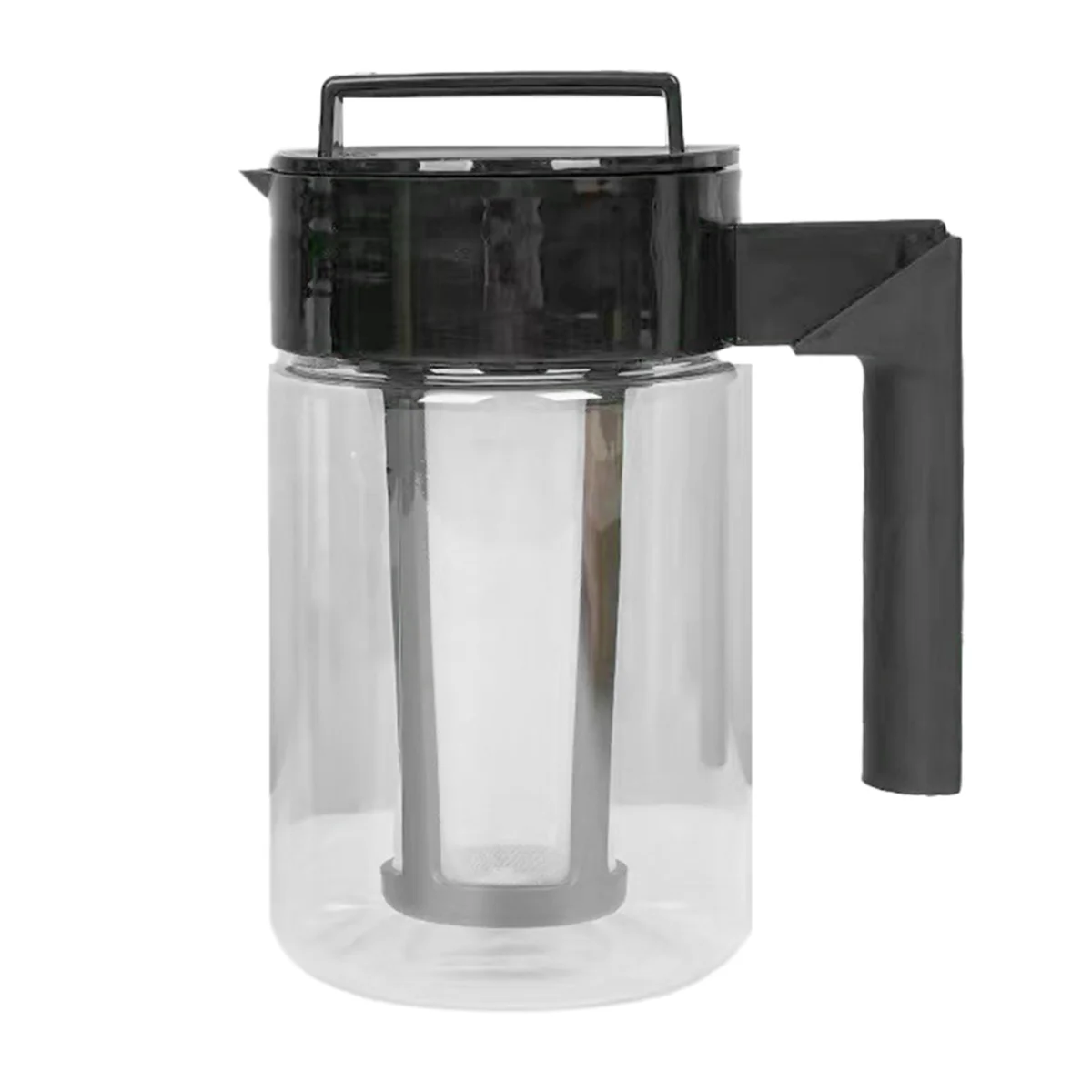 Large Capacity Cold Brew Coffee Pot Cold Tea Pot with Filter Household Plastic Ice Coffee Pot,C