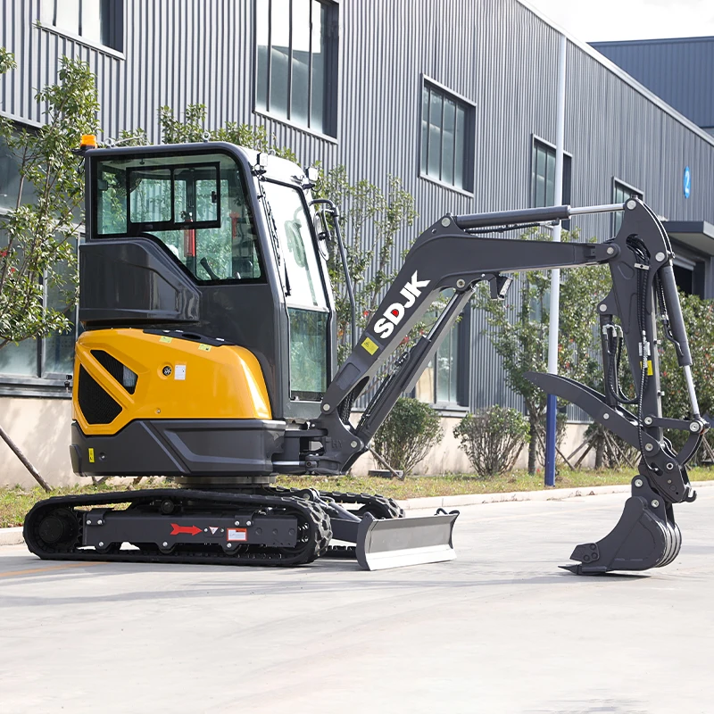 Excavators Multi functional Hot selling  1 T  2 T 3 T Compact Mini Excavators, Customizable Enclosed Multi purpose Excavators
