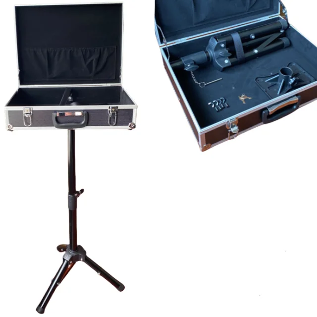 Magician Carrying Case Magic Table Trks Gimmick Magician Suitcase with Aluminum Tripod