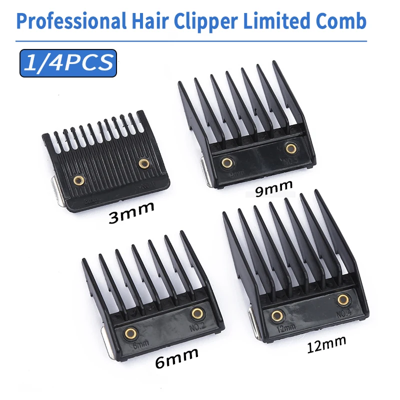 1/4 Stück Führungskämme für WAHL 8467 Haarschneider Clipper Limit Kamm Schneidführung Werkzeug Befestigungsgröße Barber Ersatzteile