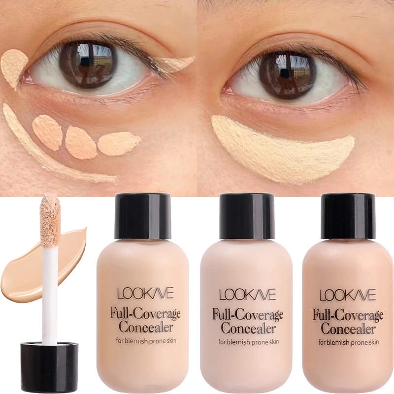 Corrector líquido mate de 12ML, cobertura completa, base duradera para Control de aceite, crema Invisible para ojos, ojeras, acné, herramientas de Maquillaje facial