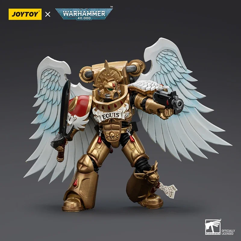 Joytoy warhammer 40k figura de ação 1/18 escala sangue anjo guarda sanguínea articulado modelo militar boneca menino brinquedo presente ornamento