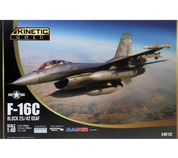 Kinetic K48102 1/48 F-16C Block 25/42 USAF Model Kit