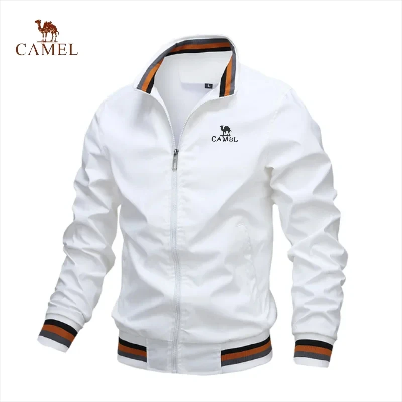 

CAMEL men's zippered jacket, seasonal high-quality business, casual, outdoor sports jacket, assault jacket