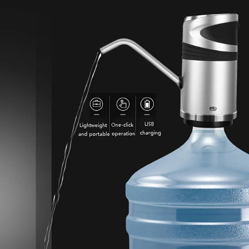 1set for Household Automatic Water Dispenser Bottled Water Manual Press Intelligent Portable Dispenser for USB LED Display