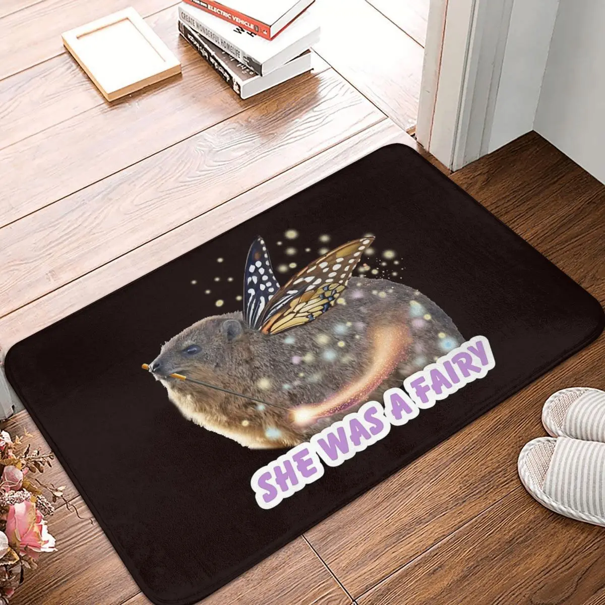 Rock Hyrax Fairy Non-slip Doormat Floor Mat Durable Carpet Rug for Kitchen Entrance Home Bathroom Living room Footpad Mats