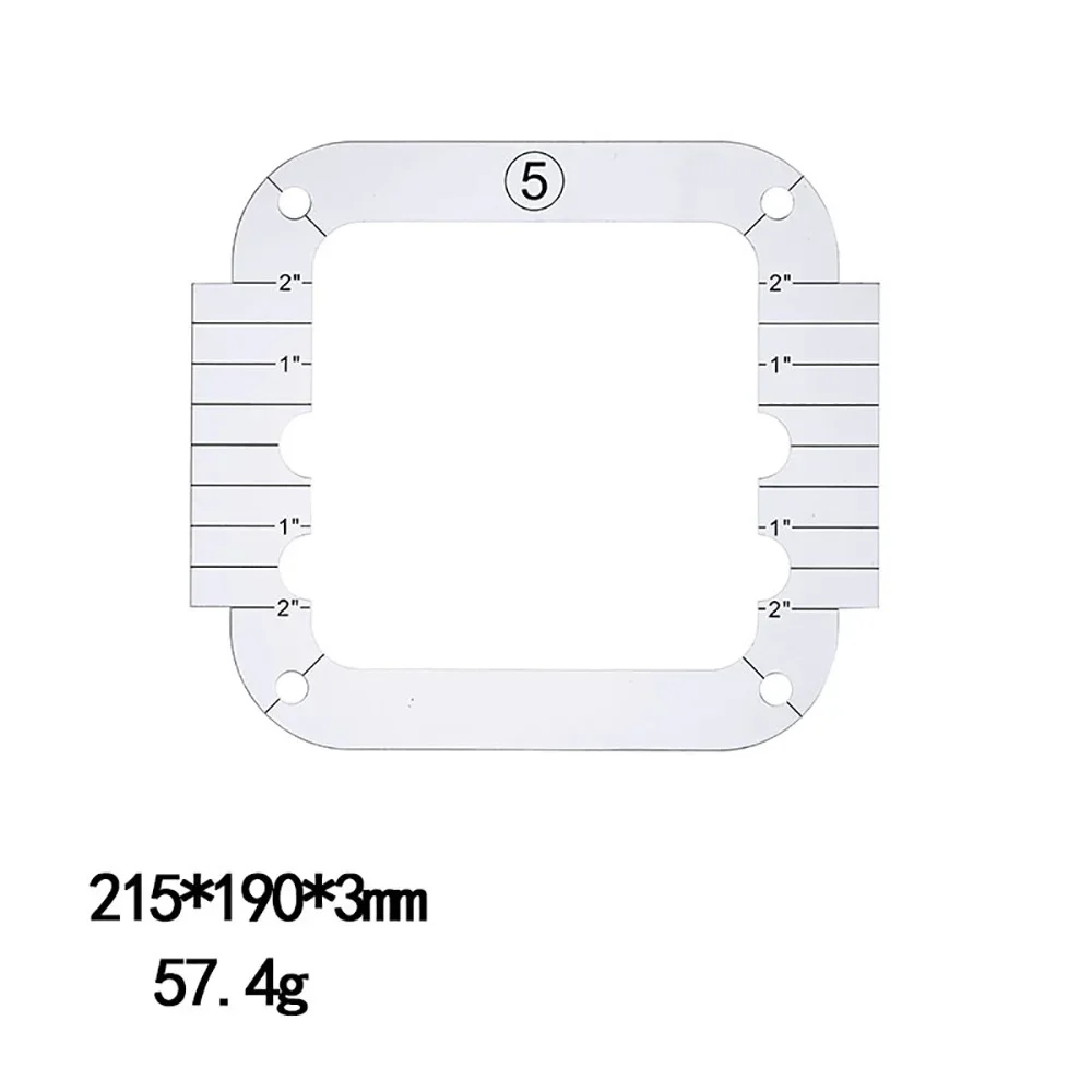 Patchwork Ruler Quilting Tools Templates Set DIY Apparel Sewing Supplies Stencil Styling Tool Acrylic Craft Handmade Accessories