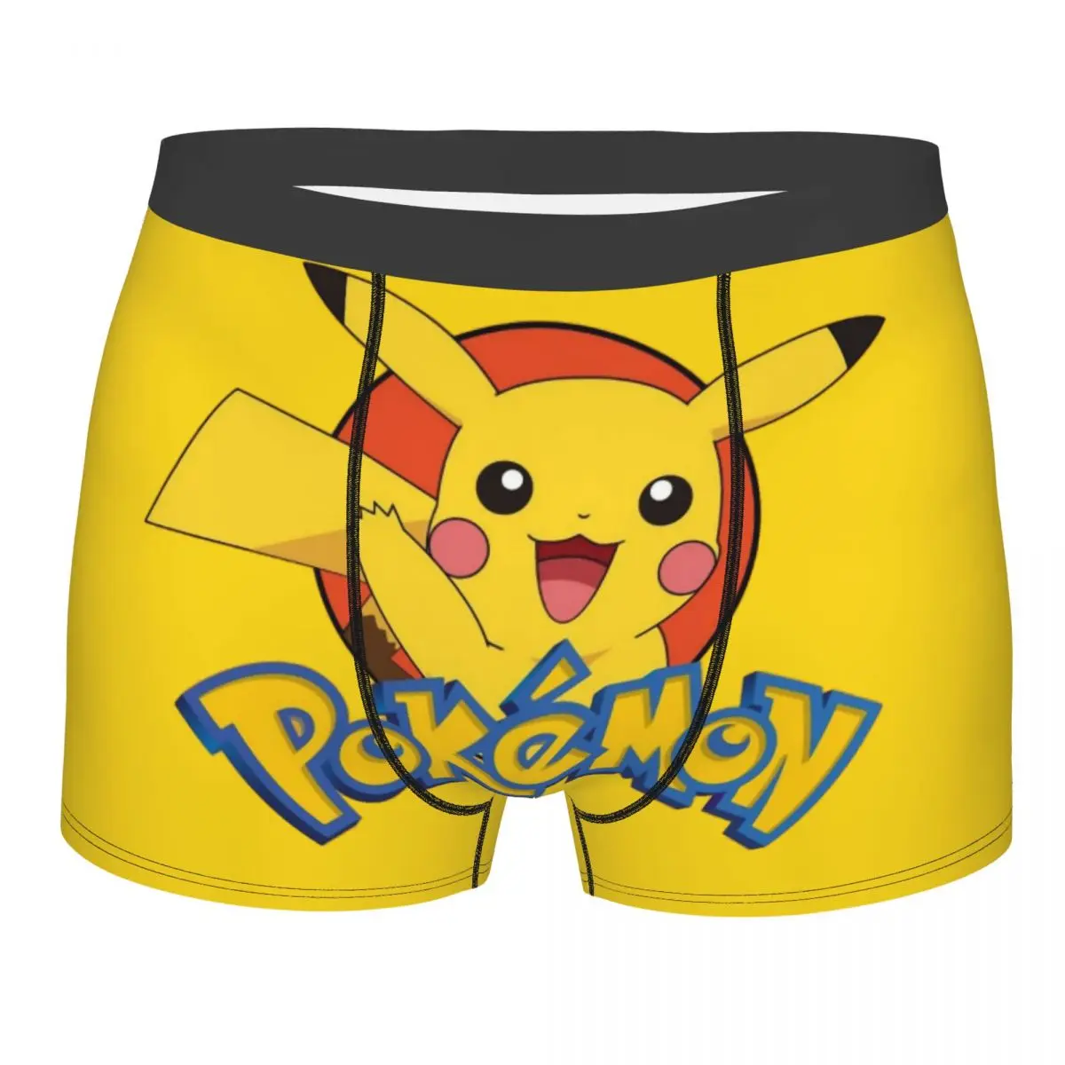 Japanese Cartoon Game Pokemon Underpants Breathbale Panties Male Underwear Comfortable Pikachu Shorts Boxer Briefs