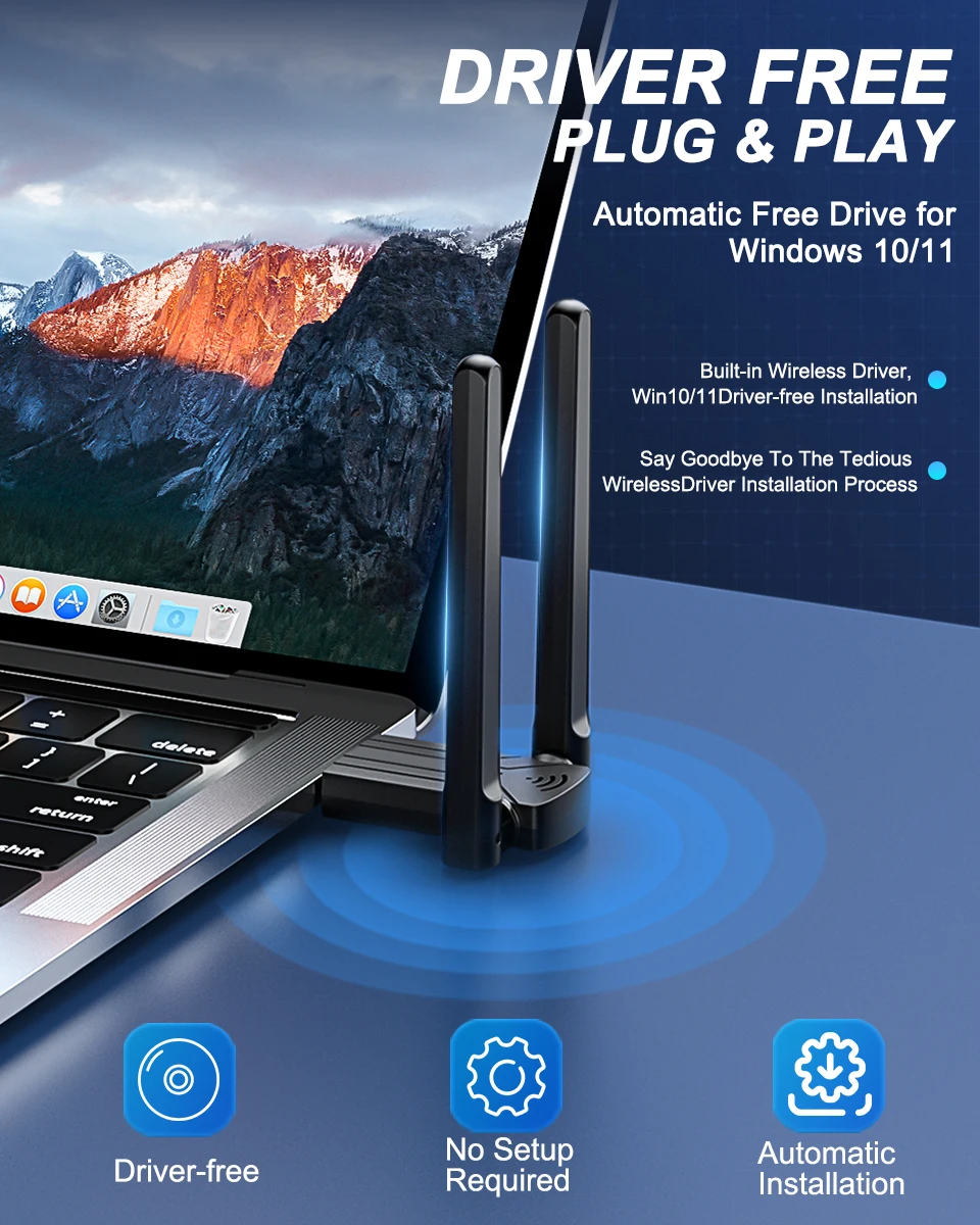 Goelely-adaptador Bluetooth 5,1, banda Dual, SIN controlador, de larga distancia, de Audio, USB 3,0, BT5.1