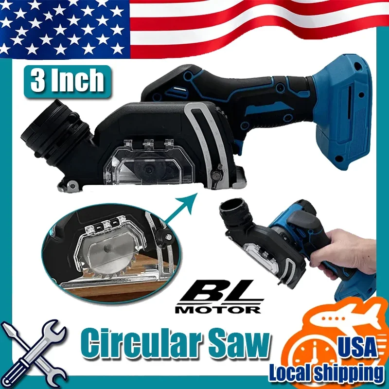 

Подходит Makita 3-дюймовая мини-бесщеточная электрическая циркулярная пила Беспроводная перезаряжаемая ручная электрическая шлифовальная машина для 18 В