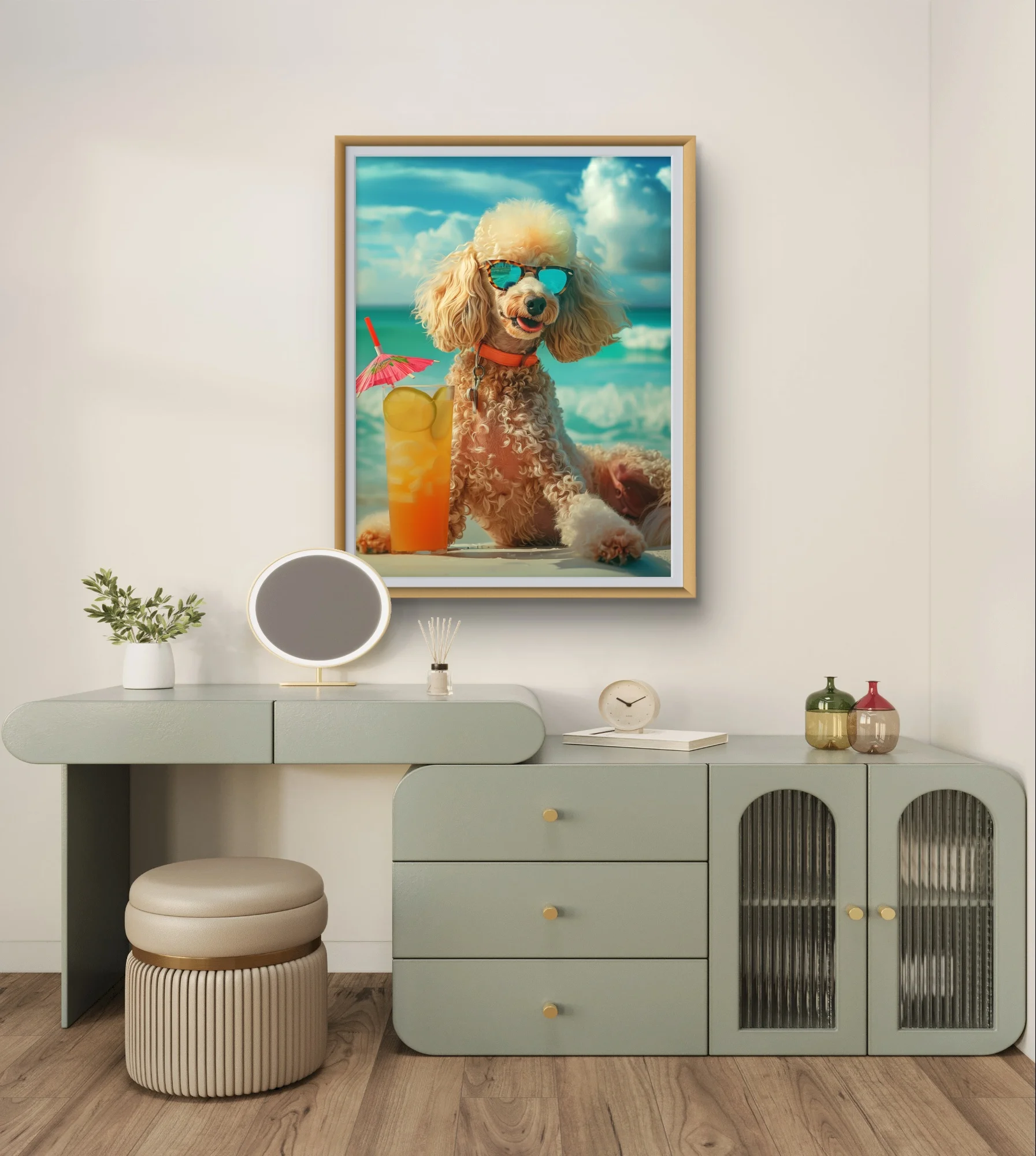 Poodle DIY Diamond Painting Kit Pet Dog Art Portrait 5D Diamond Embroidery Cute Puppy Rhinestone Home Decor Hand Mosaic Art Gift