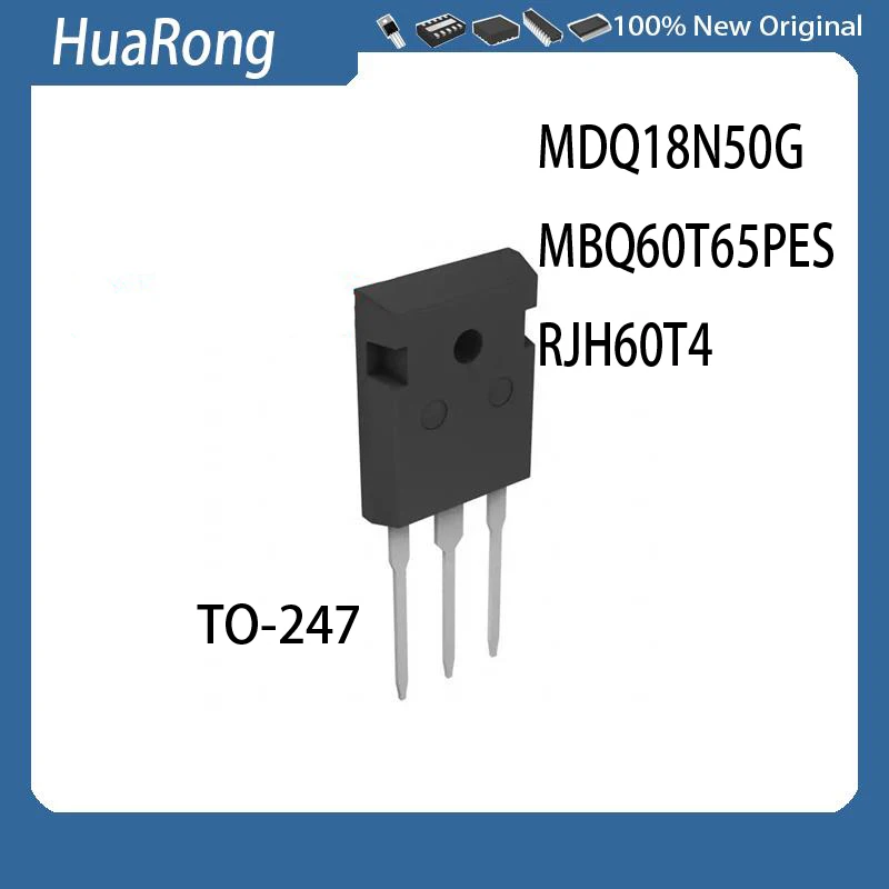 10Pcs/Lot MDQ18N50G 18N50 MBQ60T65PESTH MBQ60T65PES   MBQ60T65 RJH60T4  TO-247-3