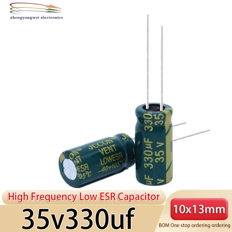 10X13 6.3v1500uf 35v330uf 35v470uf 50v220uf 10PCS 400v10uf 400v15uf สูงความถี่ความต้านทานต่ําCapacitor