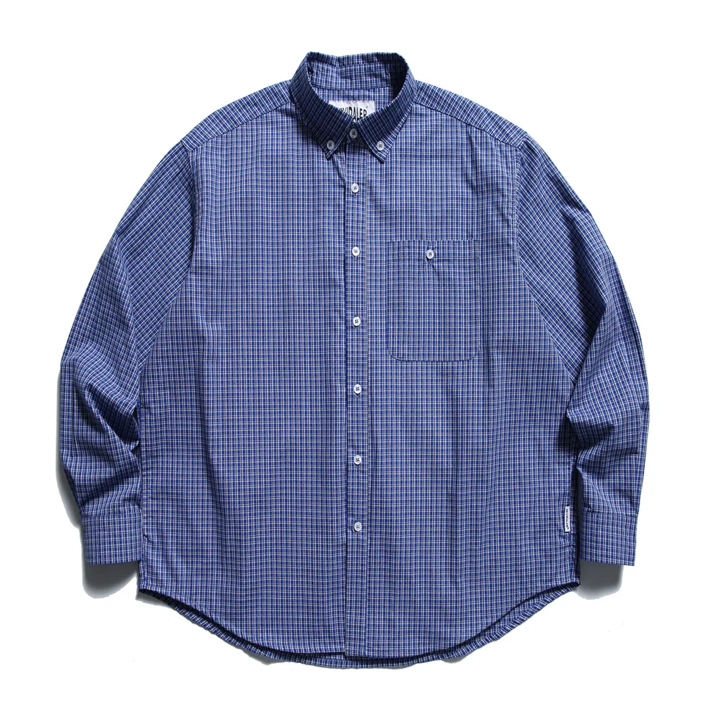 

Японская рабочая рубашка Cityboy большого размера, винтажная клетчатая рубашка с длинными рукавами, свободные рубашки в клетку из 100% хлопка (унисекс)