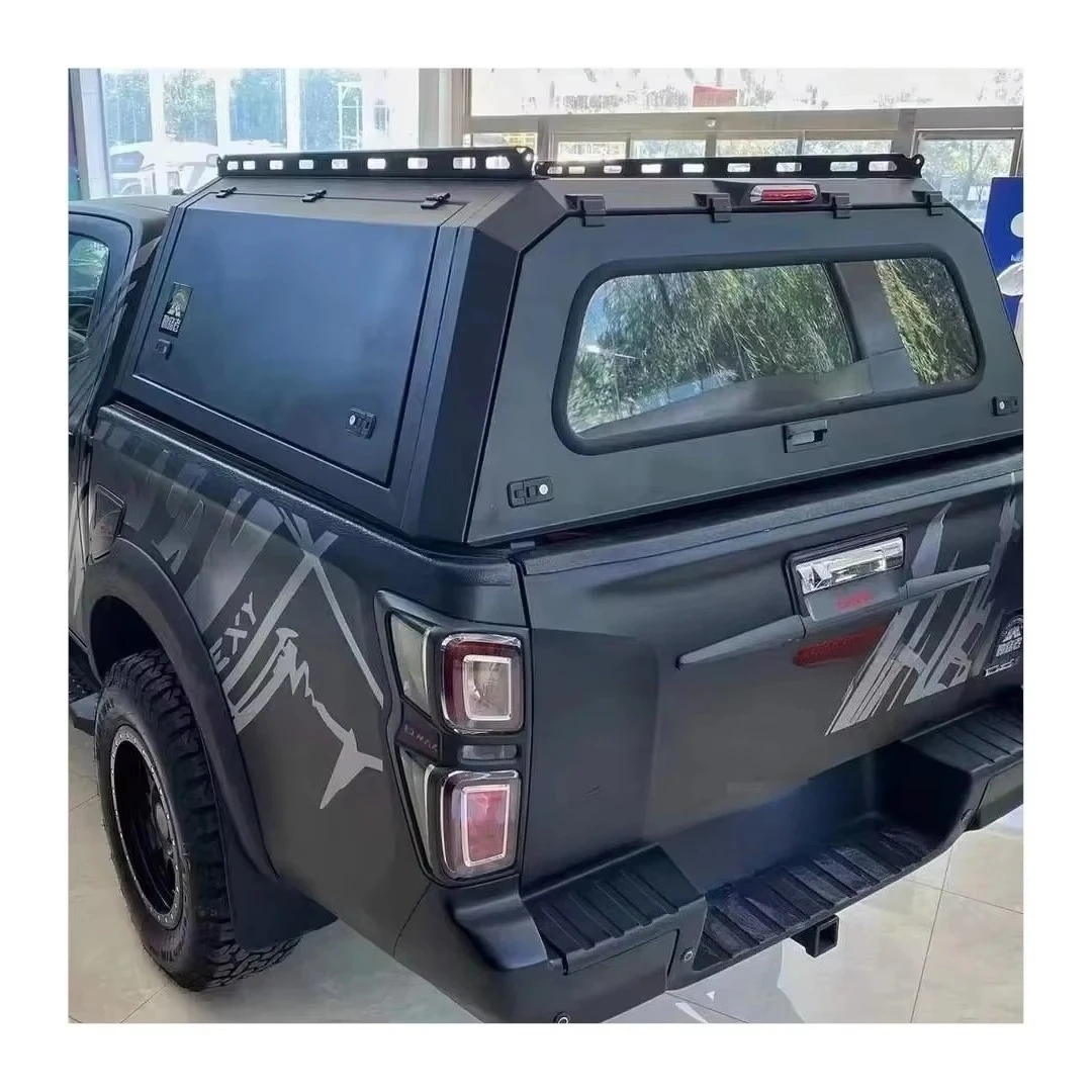 

ISUZU DMAX Chevy Colorado Aluminum Black Cover Pickup Truck Canopy Hard Shape Hardtop with Locking & Waterproof Function