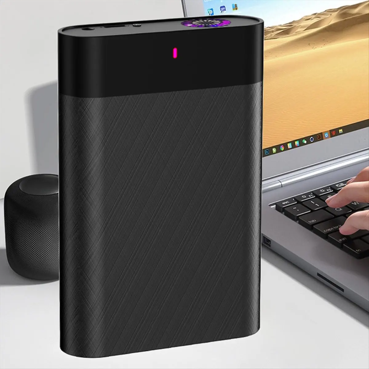 Stable- 3.5 Inch SSD Case USBC3.1 Hard Drive Enclosure SATA to Type C 3.1 Reader 5Gbps 28TB Adapter RGB SSD Box for PC US Plug