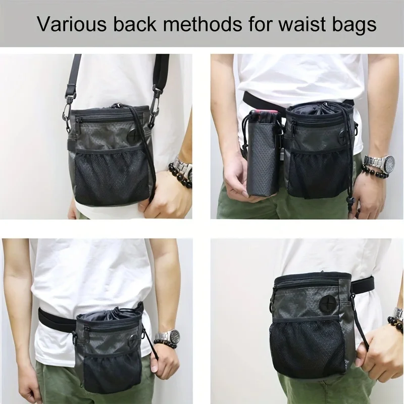 Multifunctional Portable Pet Bag for Dogs, Pet Dog Snack Bag, Going Out Training Waist Bag Satchel