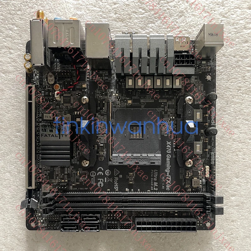 

used For ASRock X470 Gaming-ITX/ac Socket AM4 1×M.2 4×SATA III Mini-ITX Motherboard.
