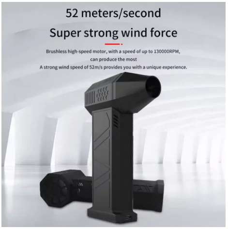 

130000RPM Wind Speed 52m/s Brushless Motor Handheld Duct Fan High-Performance Cyclone Turbo Electric Blower