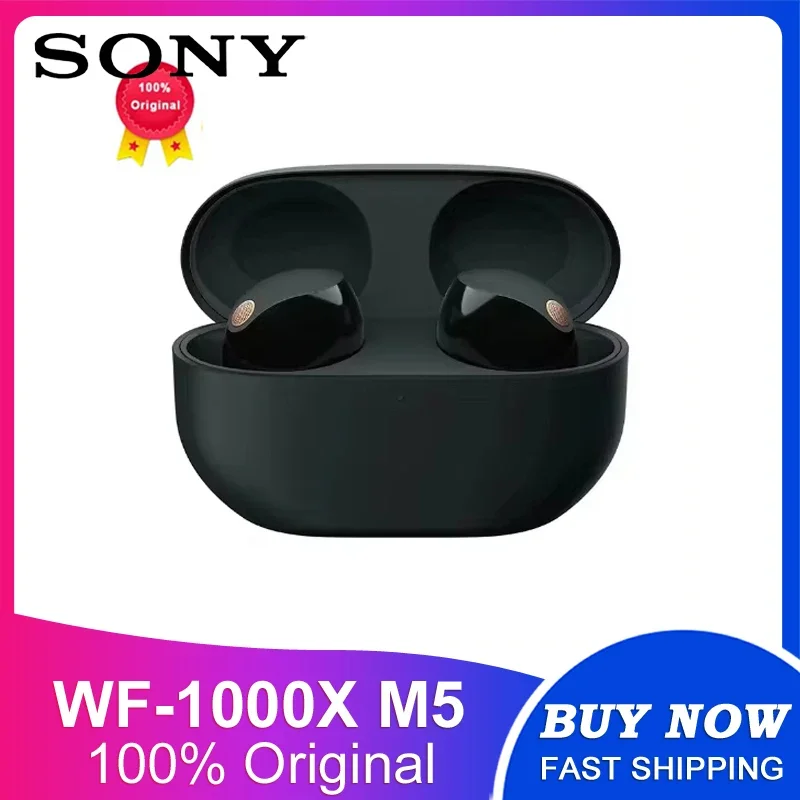 SONY 100_ Original WF-1000XM5 Wireless Noise Cancelling Earbuds Bluetooth 5.3 Earphones Hi-Res LDAC SBC Dual Connection IPX4