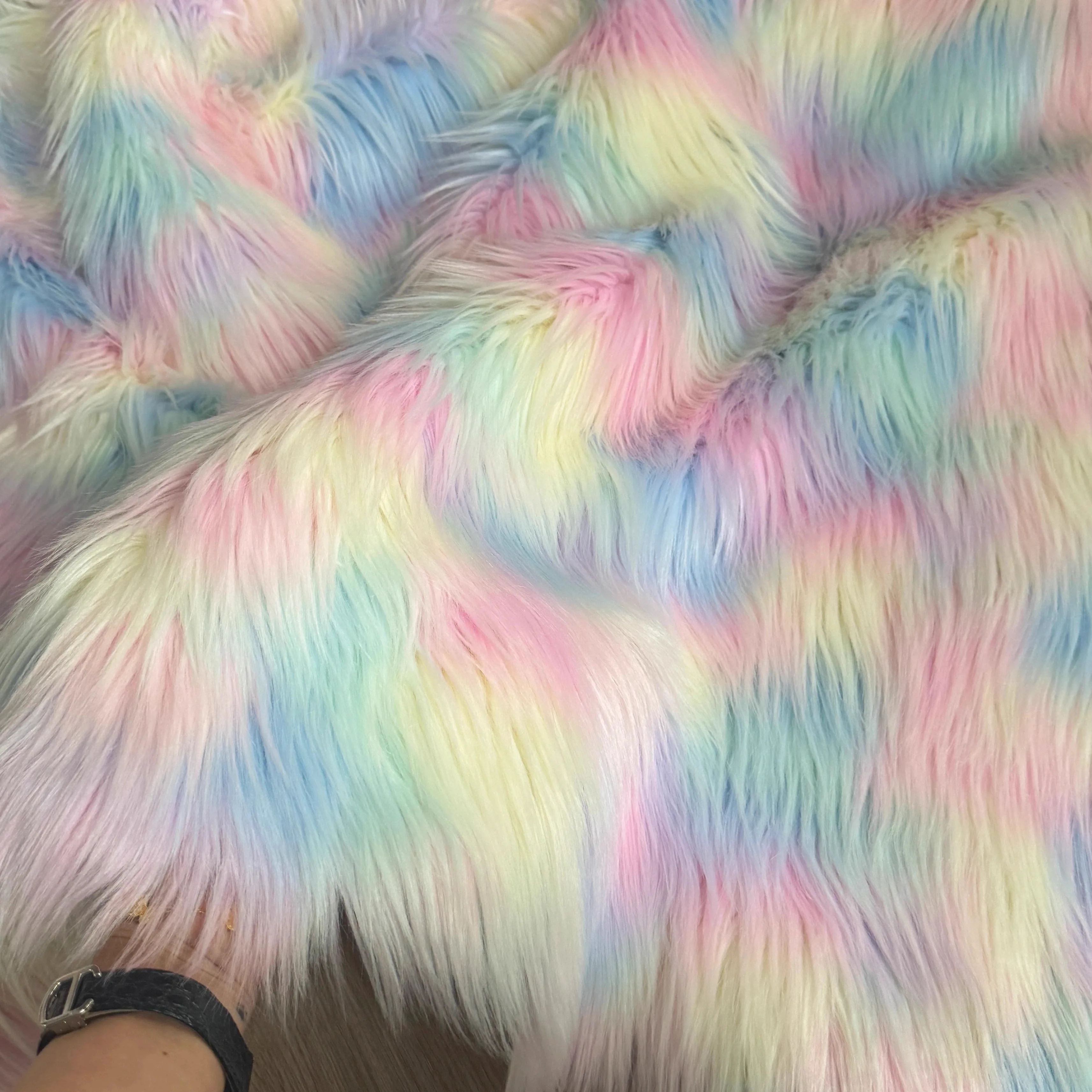 

Плюшевая ткань с эффектом пушистых волос, 1 ярд, 6 см, для одежды, пальто, сценических костюмов, рукоделия, фотосъемки новорожденных