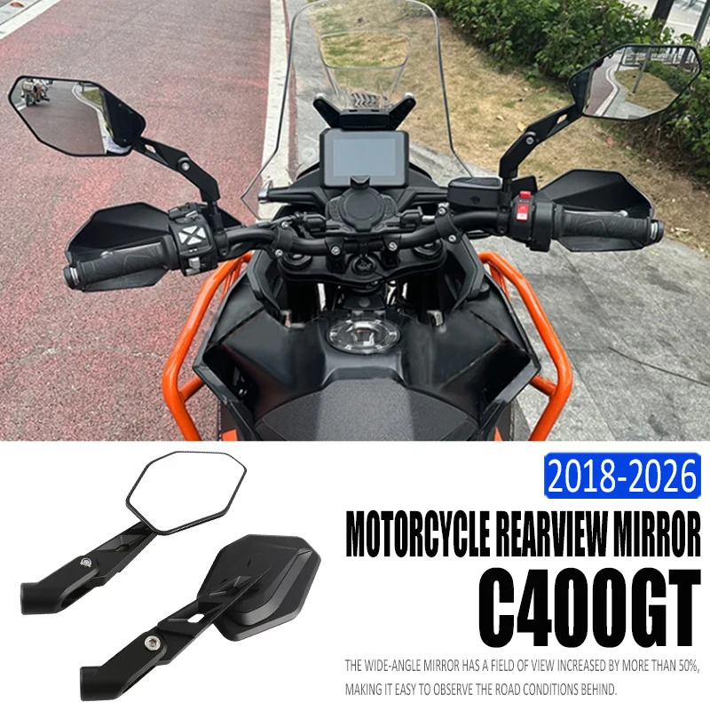

Мотоциклетное складное зеркало заднего вида с ЧПУ, алюминиевое широкоугольное регулируемое боковое зеркало для Bmw C400GT C400X c400gt c400 x 2018-2026