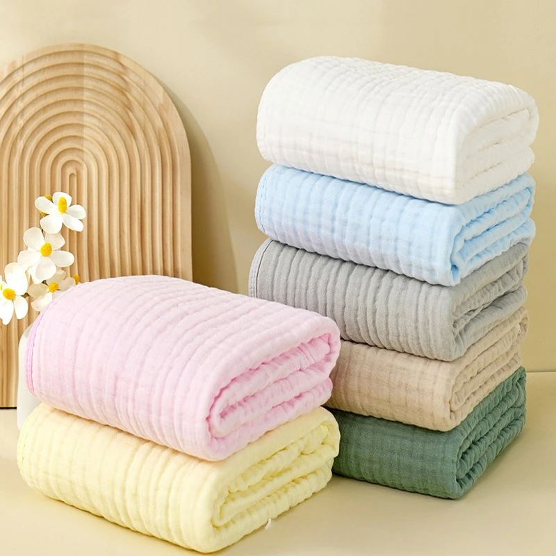 Garza di cotone Coperta fasciatoio per neonato Neonato in mussola super morbida Swaddle Wrap Asciugamano da bagno per neonati Coperte per la ricezione del bambino Articoli per biancheria da letto