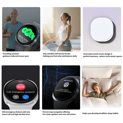 Imagen 2 del producto 2026 nuevo reloj inteligente para hombres 8 GPS 1,46 pulgadas AMOLED rastreador deportivo de salud ritmo cardíaco NFC Bluetooth llamada impermeable Smartwatch