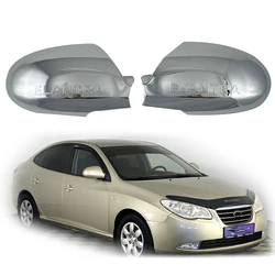 Chrome Rearview Car Stickers Accessories Side Door Mirror Covers Trim Paste Style For Hyundai Elantra 2007 2008 2009 2010