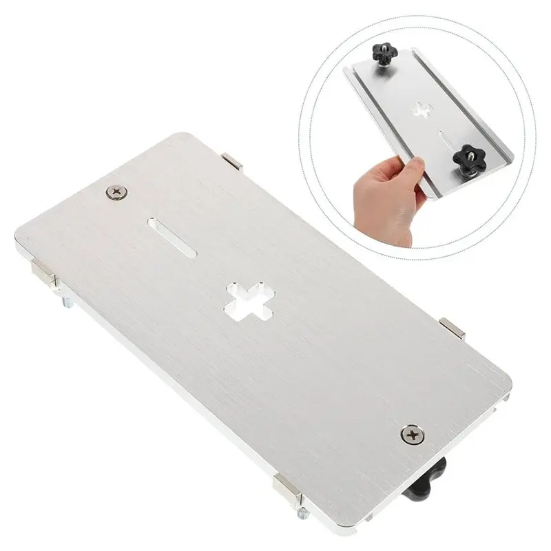 BAAJ-Alloy Mounting Plate Electric Handheld Jig Saw, Flip Board Insert Included For Woodworking Renovation