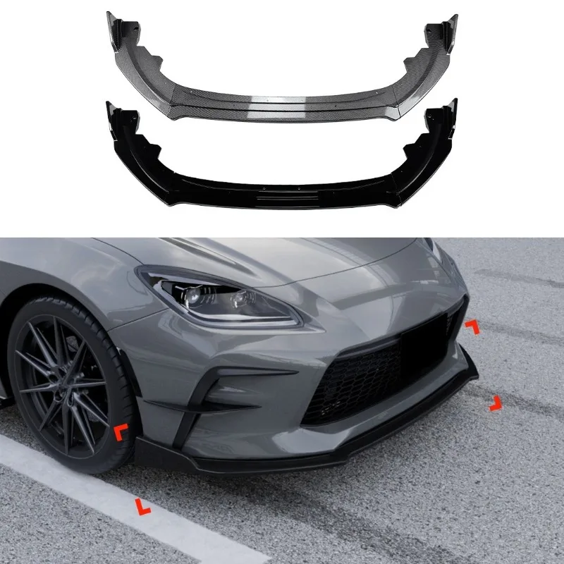 

For Toyota GR86 2022+ New High Quality Front Bumper Lip Spoiler Splitter Direct Fit Exterior Styling Body Kit Upgrade Auto Parts