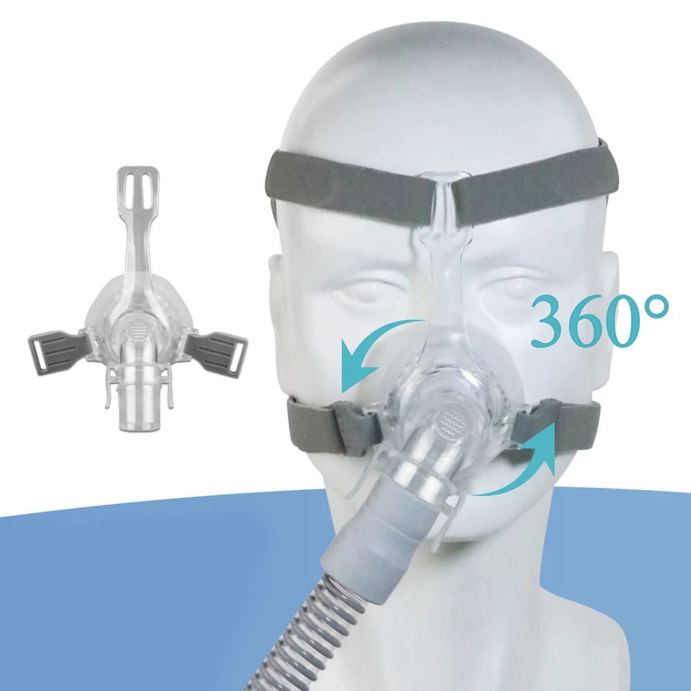 

Новая универсальная полнолицевая маска для сна CPAP с силиконовым уплотнением, многоразовая, подходит для большинства моделей CPAP.