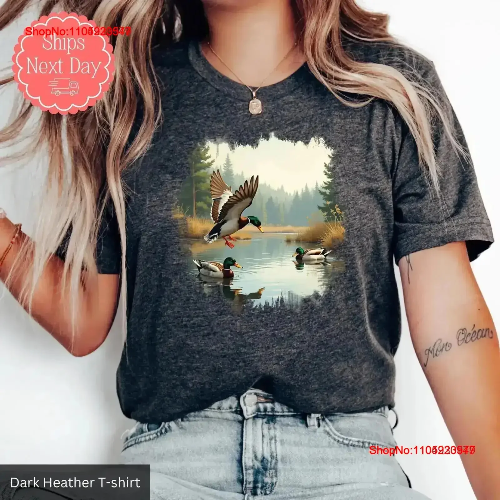 

Ретро футболка с кряклом, любитель животных, природа, винтажная, мягкая, универсальная, повседневная, стильная, с рисунком, дышащая, удобная