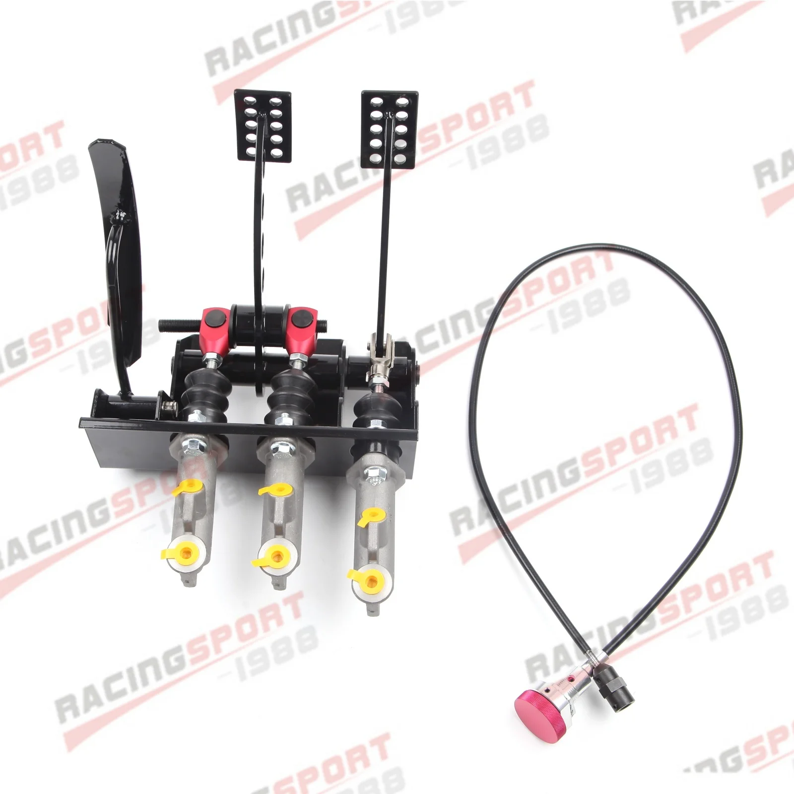 High Performance Racing Floor Mounted Billet Aluminum Pedal Brake Hydraulic Accelerator Throttle Box