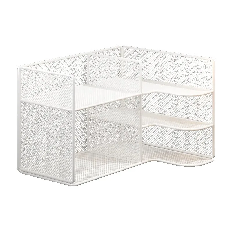 Corner Bookshelf Desktop Shelf Student Dormitory Desk Bookcase Household Desk Book Storage Rack Simple Cabinet