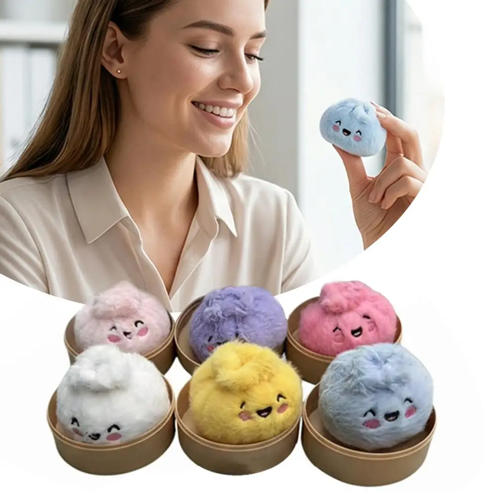 Stressabbauende Dumpling-Serie Blindbox: Süßes, flauschiges Dumpling-Stofftier, Entspannungs-Fidget-Spielzeug, zufälliges weiches Plüschgeschenk – Detail 9