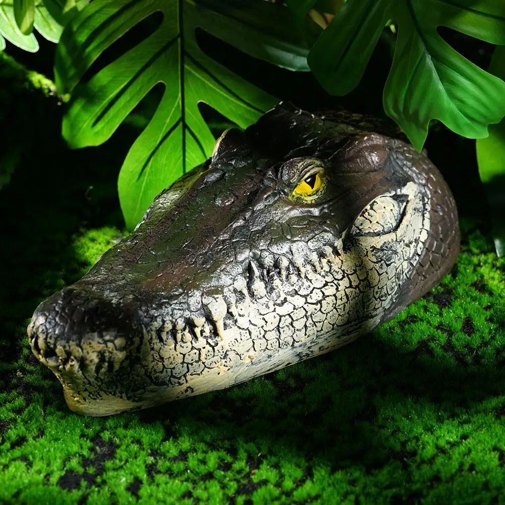 Simulated Floating Alligator Head Animal Decoration Yard Pond Floating Animal Decoration Outdoor Pool Simulation Decoration