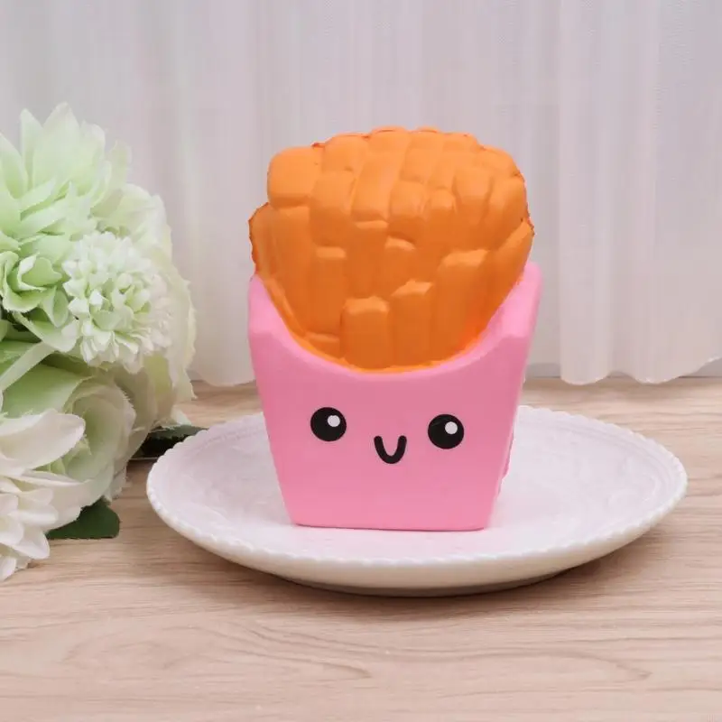 Q0KB 프렌치 튀김 향기 천천히 상승 스트레스 구호 짜기 손 장난감 점보 키즈 선물