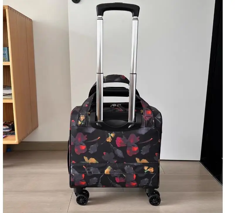 16 inch  lightweight boarding luggage Spinner wheels computer trolley suitcase waterproof suitcase men and women rolling luggage