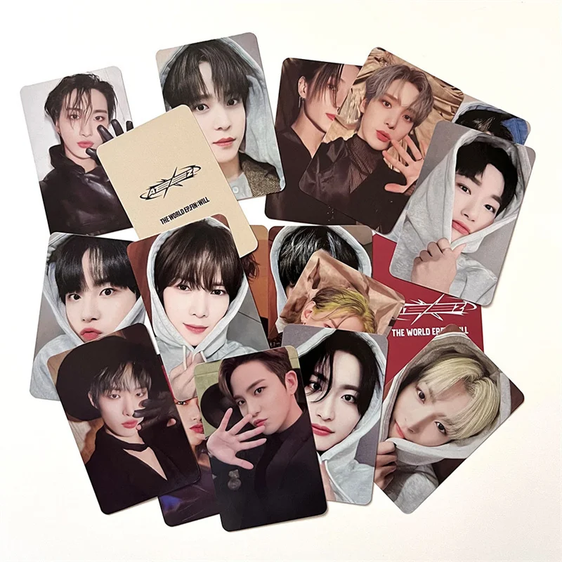 8pcs/set KPOP ATEEZ Album THE WORLD EP FIN WILL Photo Card Girl Collection Gift LOMOcard Hongjoong Yeosang San Seonghwa Postcard