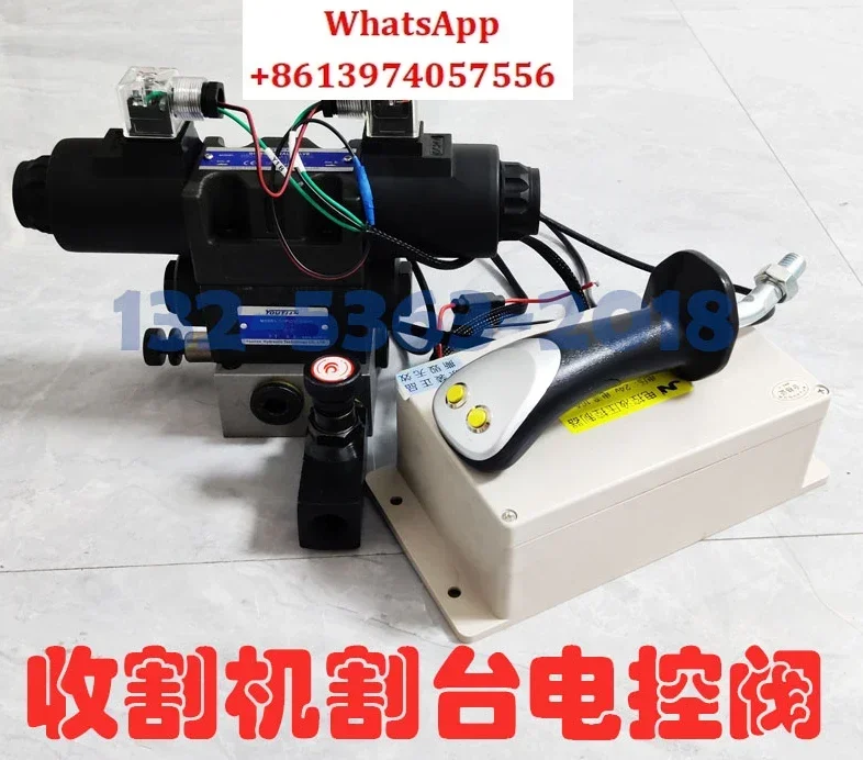 Cutting table electric control lifting modification hydraulic valve distributor with pressure maintaining slow lowering handle