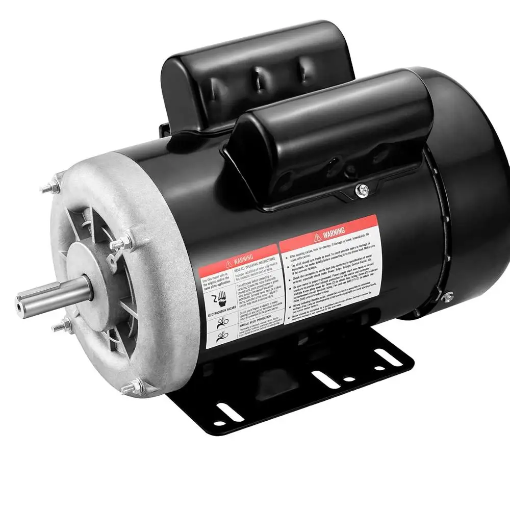 1.5HP Electric Motor 3450RPM 115V230V AC Single Phase 56 Frame Air Compressor Motor Reversible 5/8 Inch Keyed Shaft